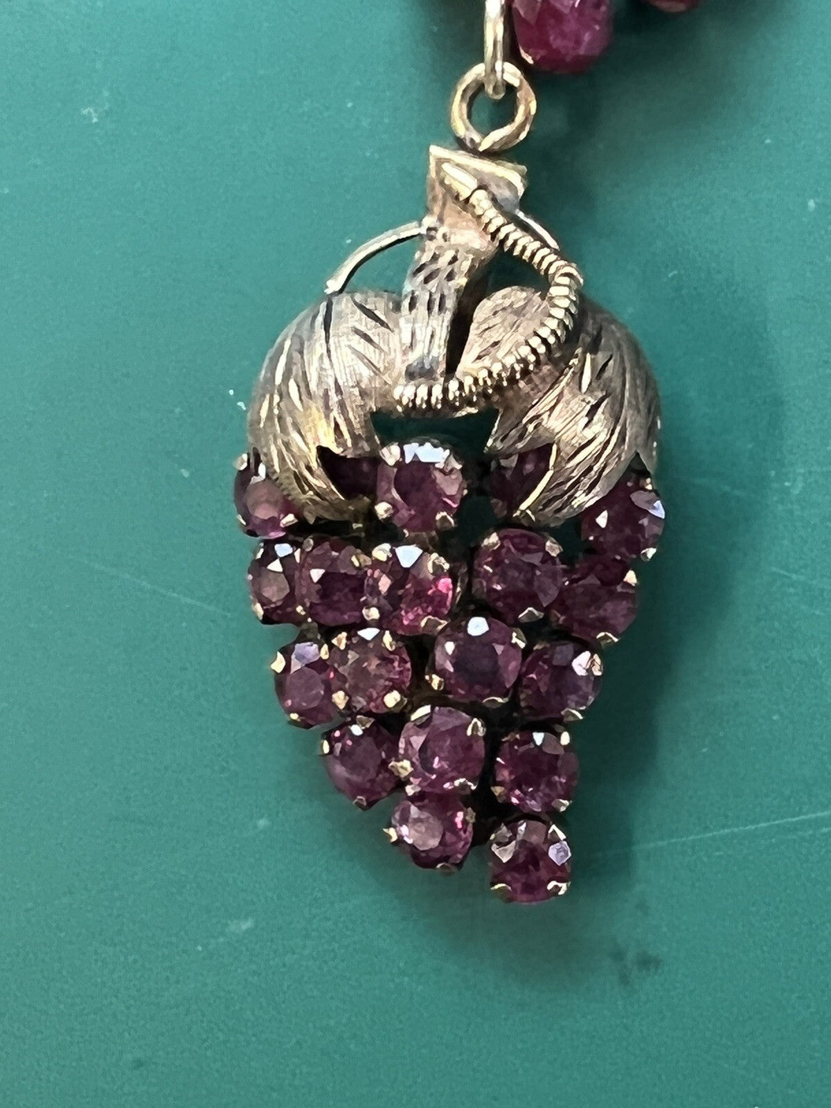 14K Natural Ruby 18" Necklace with Strawberry Ruby Pendant total 68.85 Carat TW