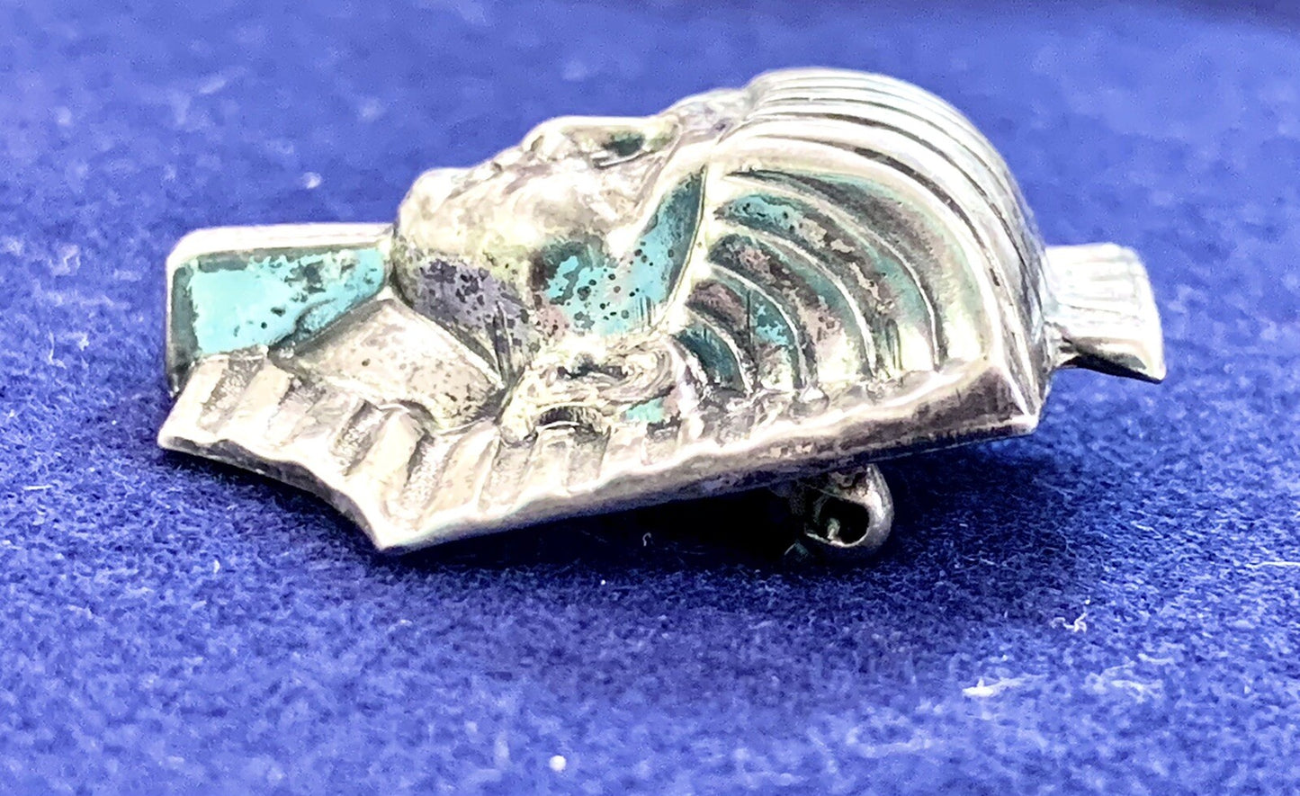 Vtg Signed Jewelart Sterling Silver Figural King Tut Pin Brooch 3D RARE $175Etsy