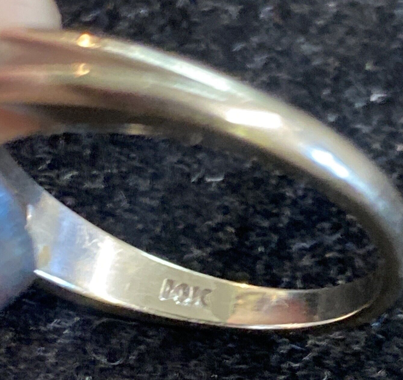 3.7g 14K White Gold Diamond Wedding Ring Size 6.25