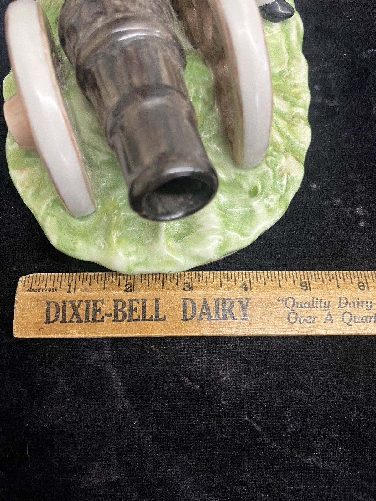 1839 Capodimonte Porcelain Soldier with Cannon 7.5" Tall