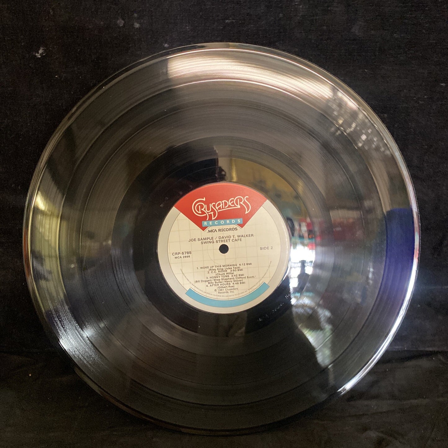 STAMPED RADIO PROMO Joe Sample David T Walker Swing Street Cafe LP 1981