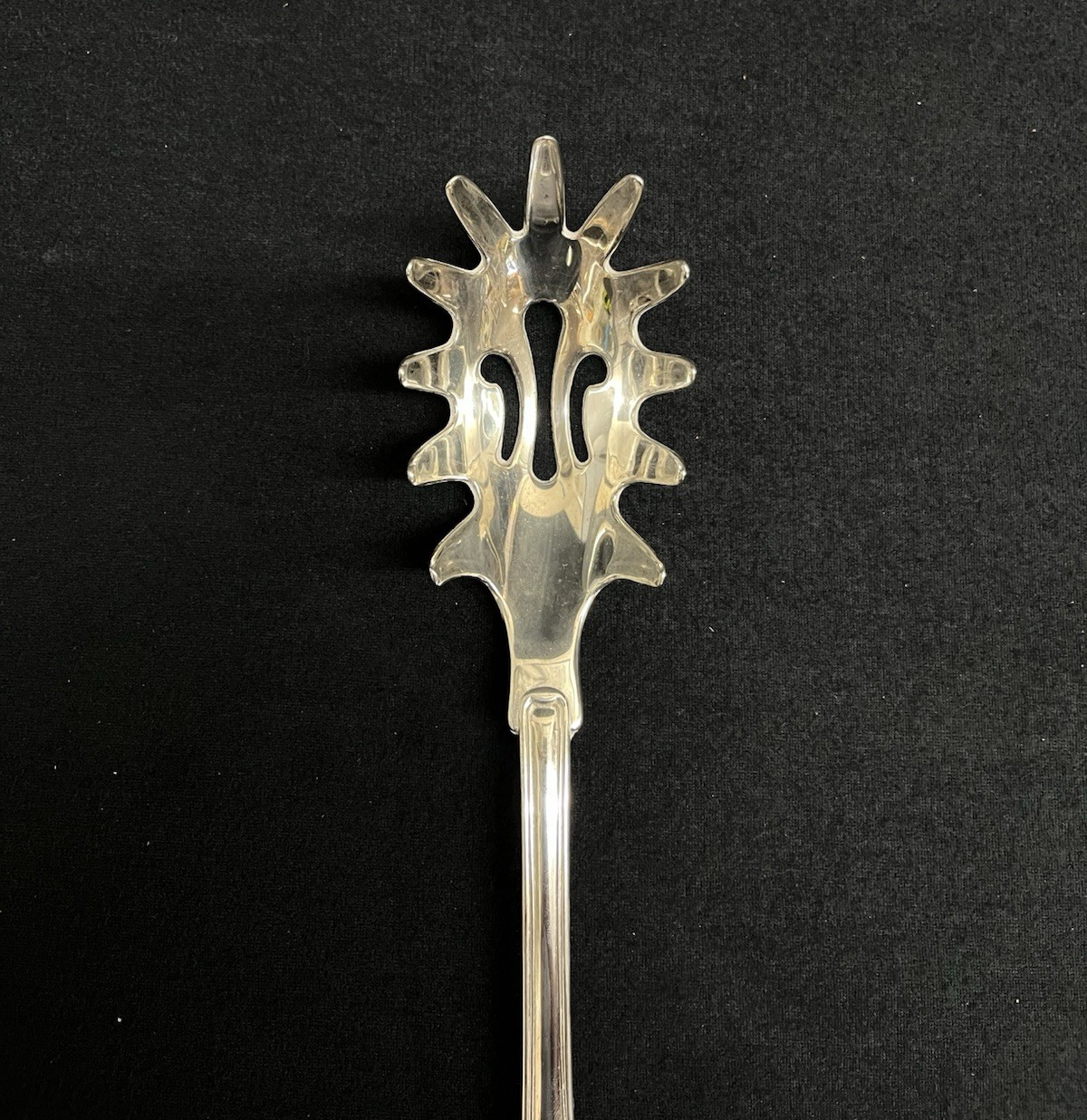 Kings by Sheffield Silverplate 3-Piece Hostess Set Spoon, Fork, and Pasta Server