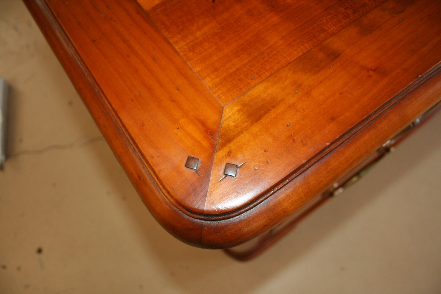 Antique French Provincial Louis Philippe Cherry Low Commode Chest of Drawers