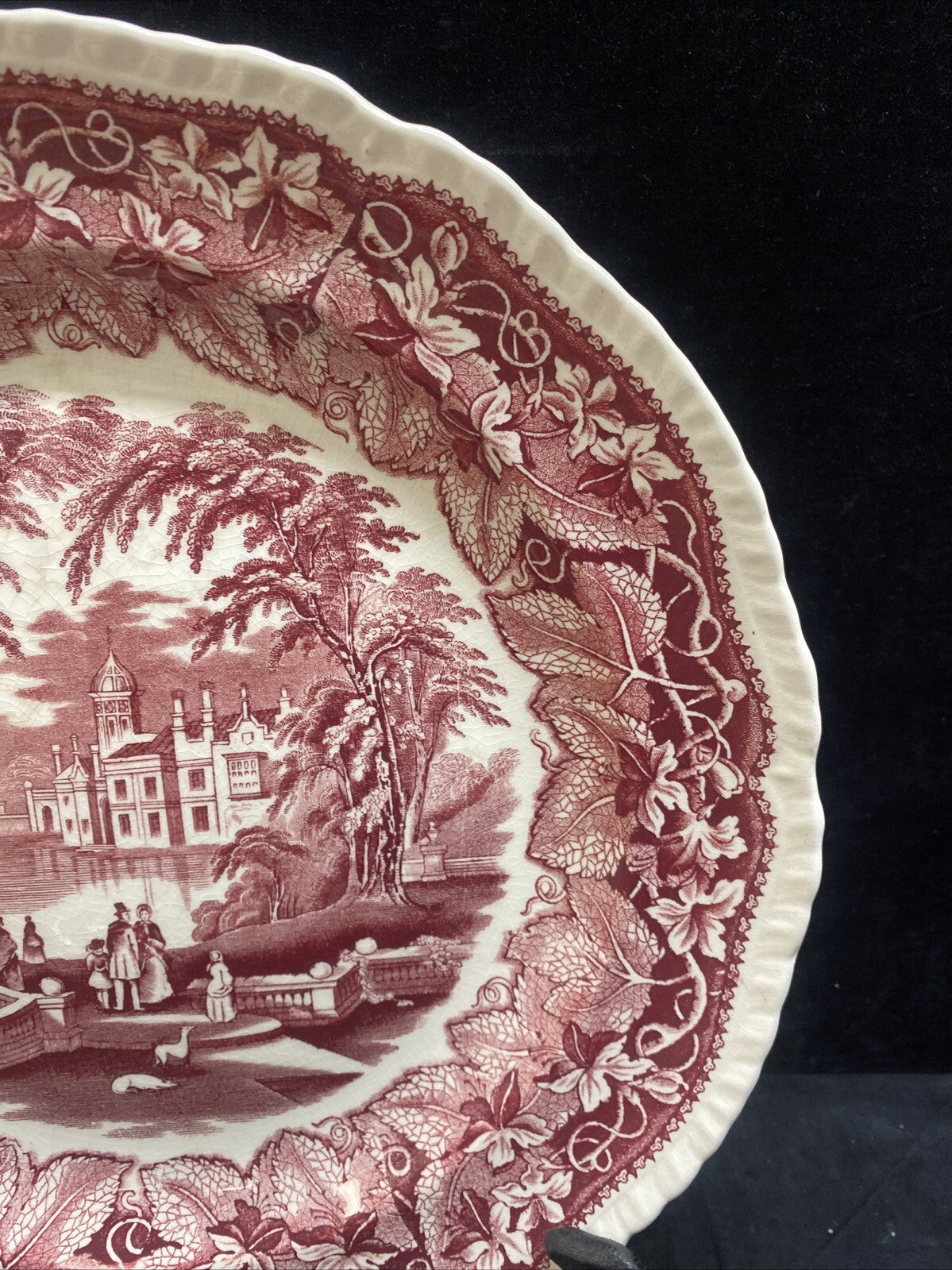 Mason's Vista Pink Round 14" Chop Plate Serving Platter