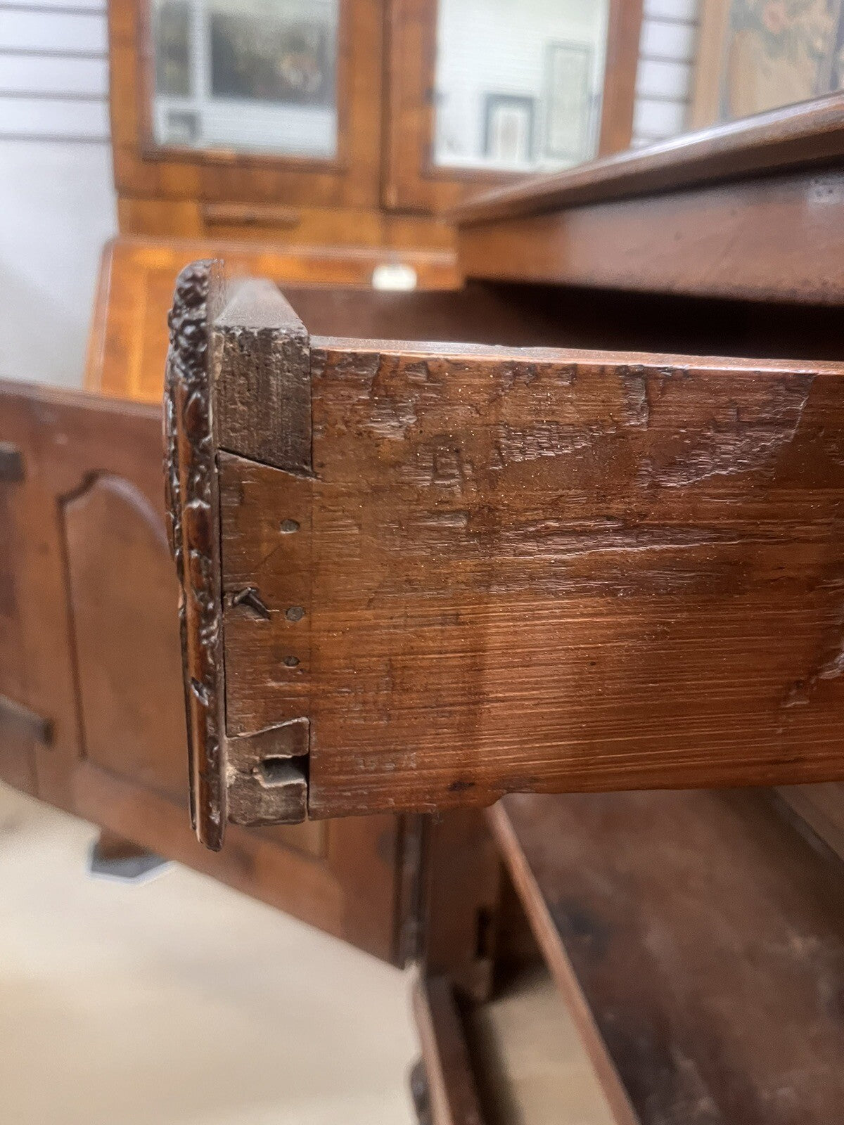 ANTIQUE FRENCH PROVINCIAL FARMHOUSE FRUITWOOD CHEST COMMODE DRESSER