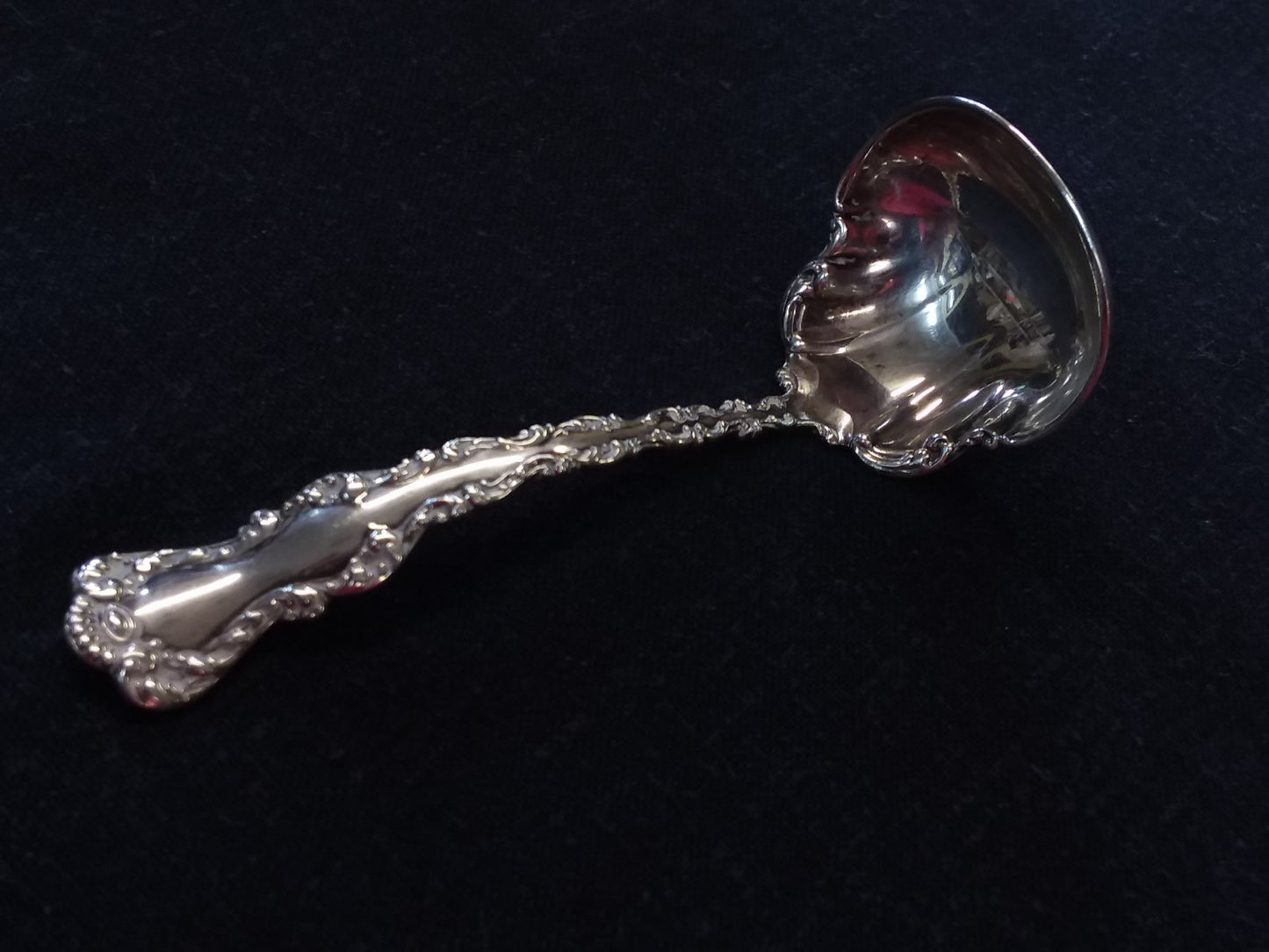 WATSON "ST. LOUIS" STERLING SILVER GRAVY / SAUCE  LADLE, c. 1903