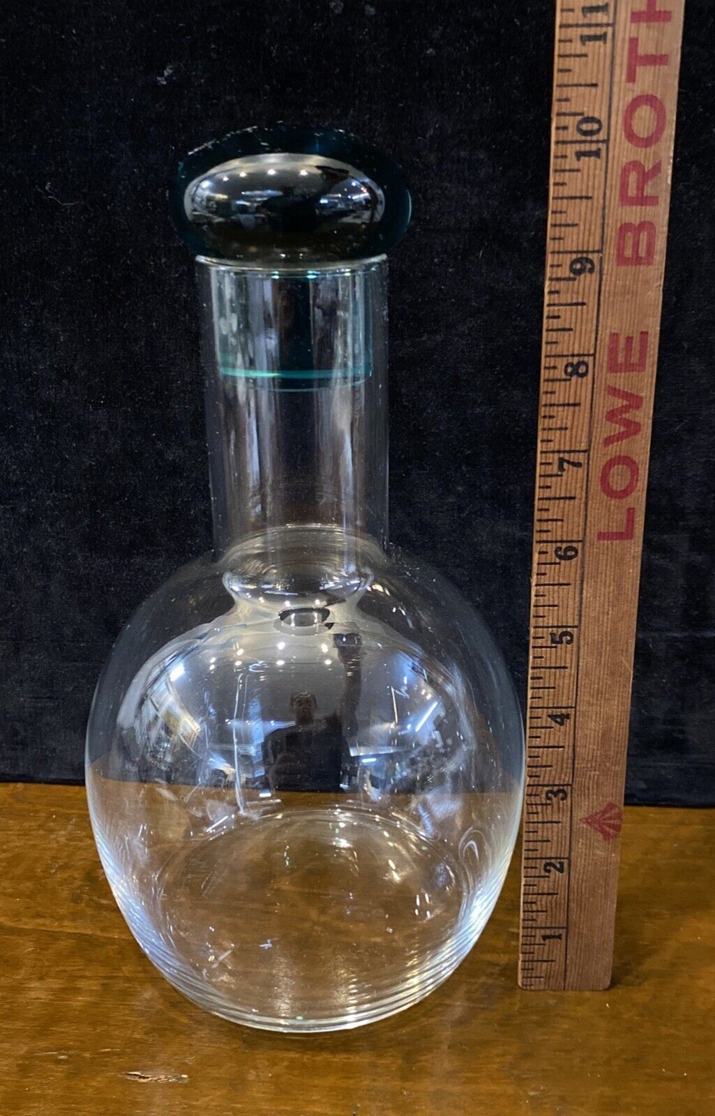 Hand Blown Glass Decanter by Artist Kerttu Nurminen Iittala Finland BH287 D