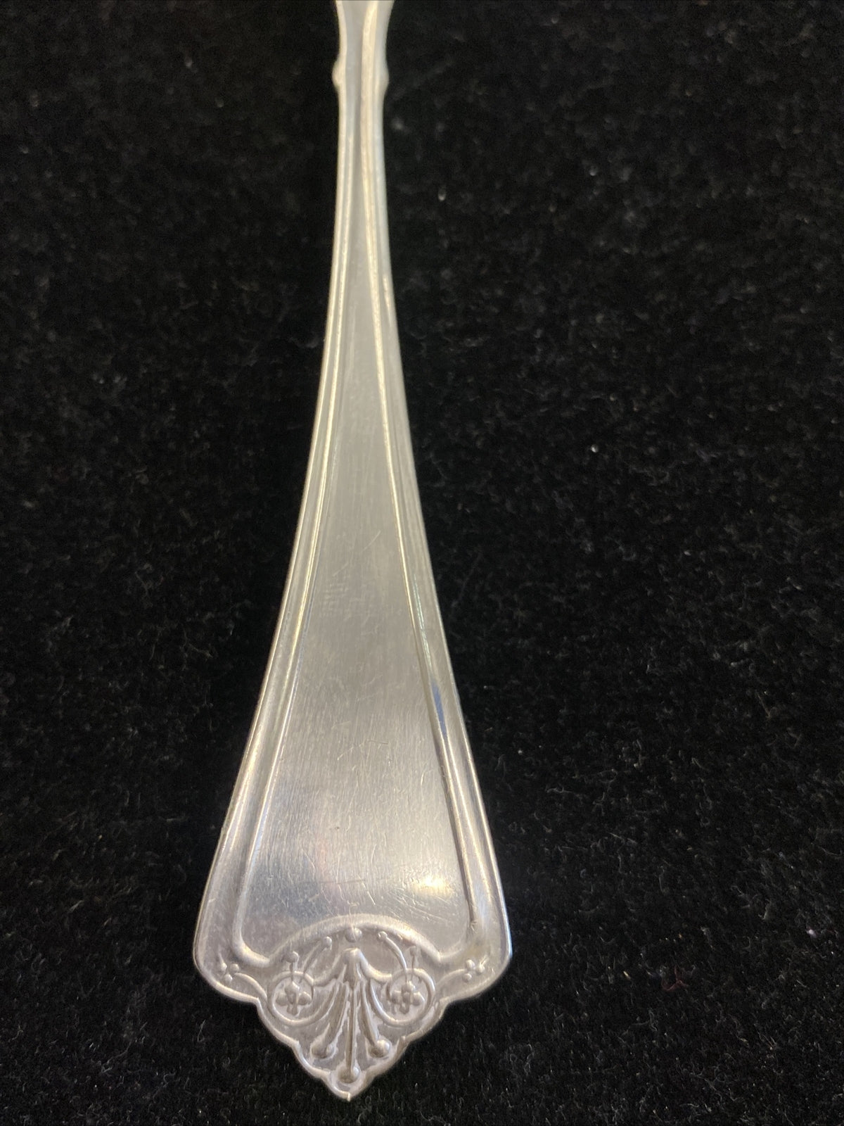 J.B. & S.M. Knowles CLINTON Sterling 6 1/2" Citrus Spoon 1880 Bright Cut  PC12