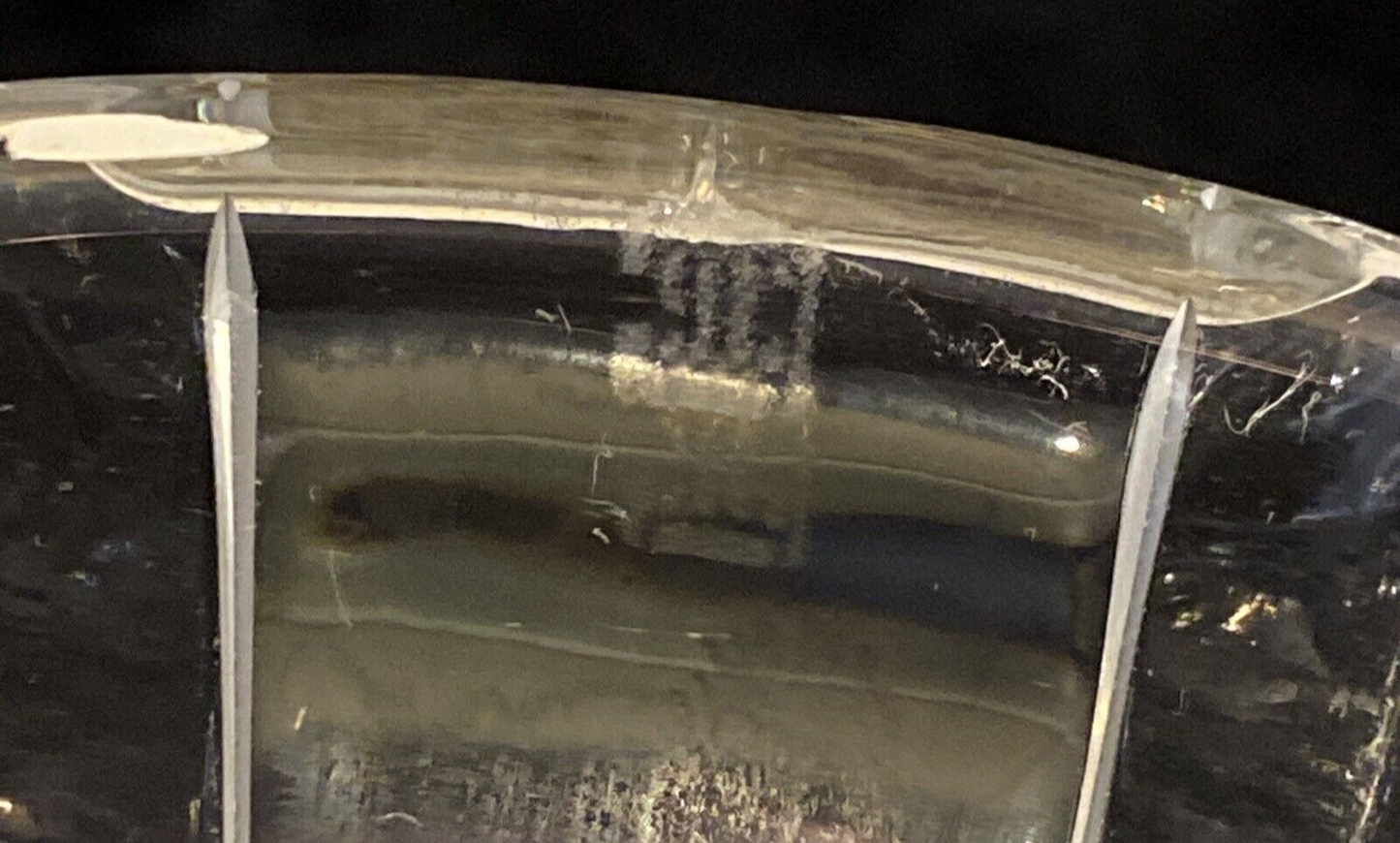 CJR Joseph Riedel Crystal Footed Large Ribbed Vase Bowl Centerpiece