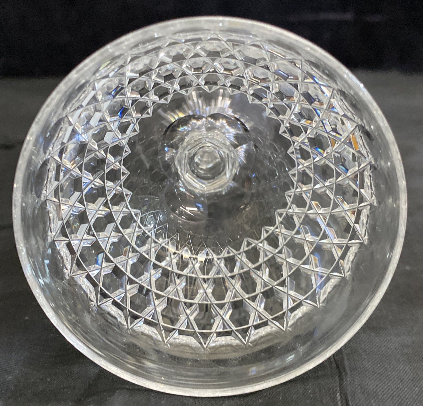 1875 Dorflinger  Hob Diamond 5" Wine Claret