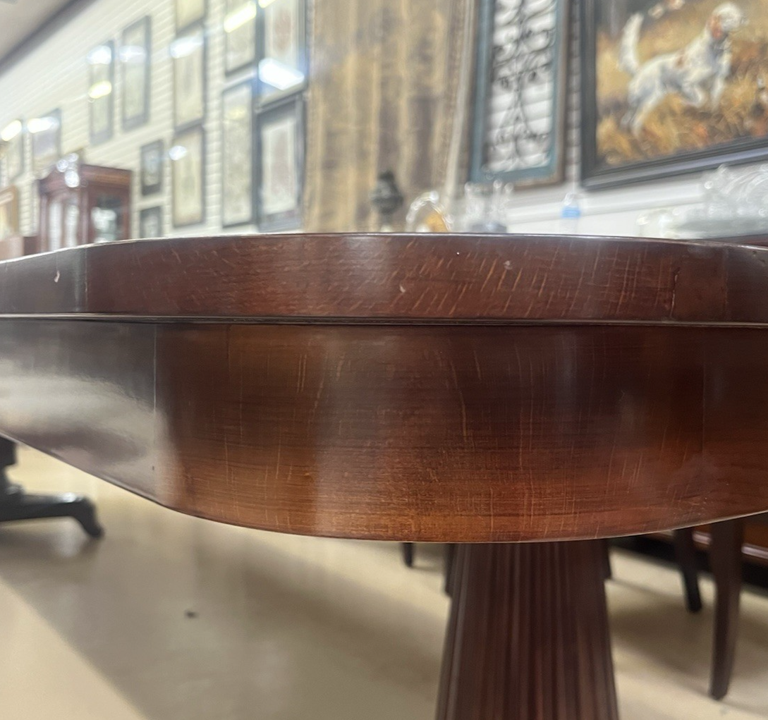 Hurtado "Gala" French Modern Mahogany Dining Table w/ 2 Leaves & 11 Chairs