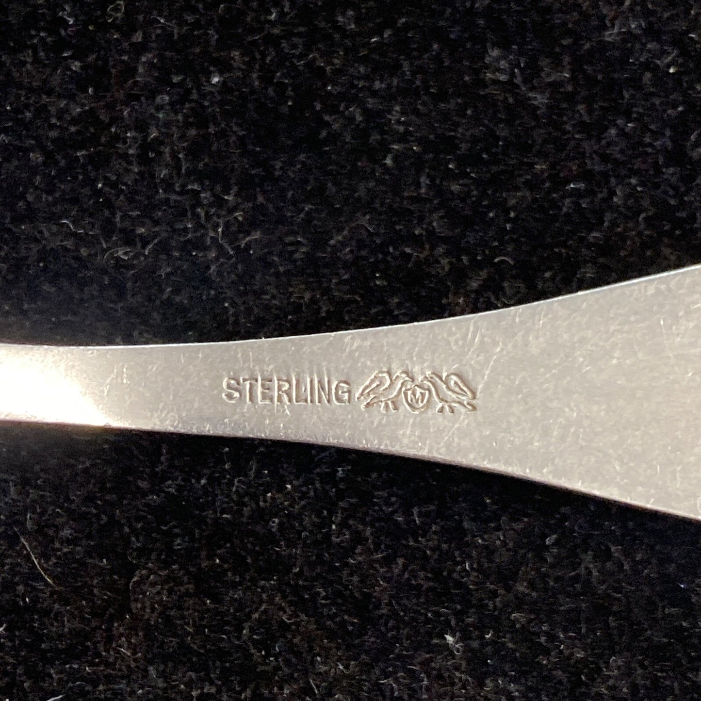 Pair of Baker Manchester Mfg. Co. 4 1/4" USA Baby Spoon & Fork 28.9g