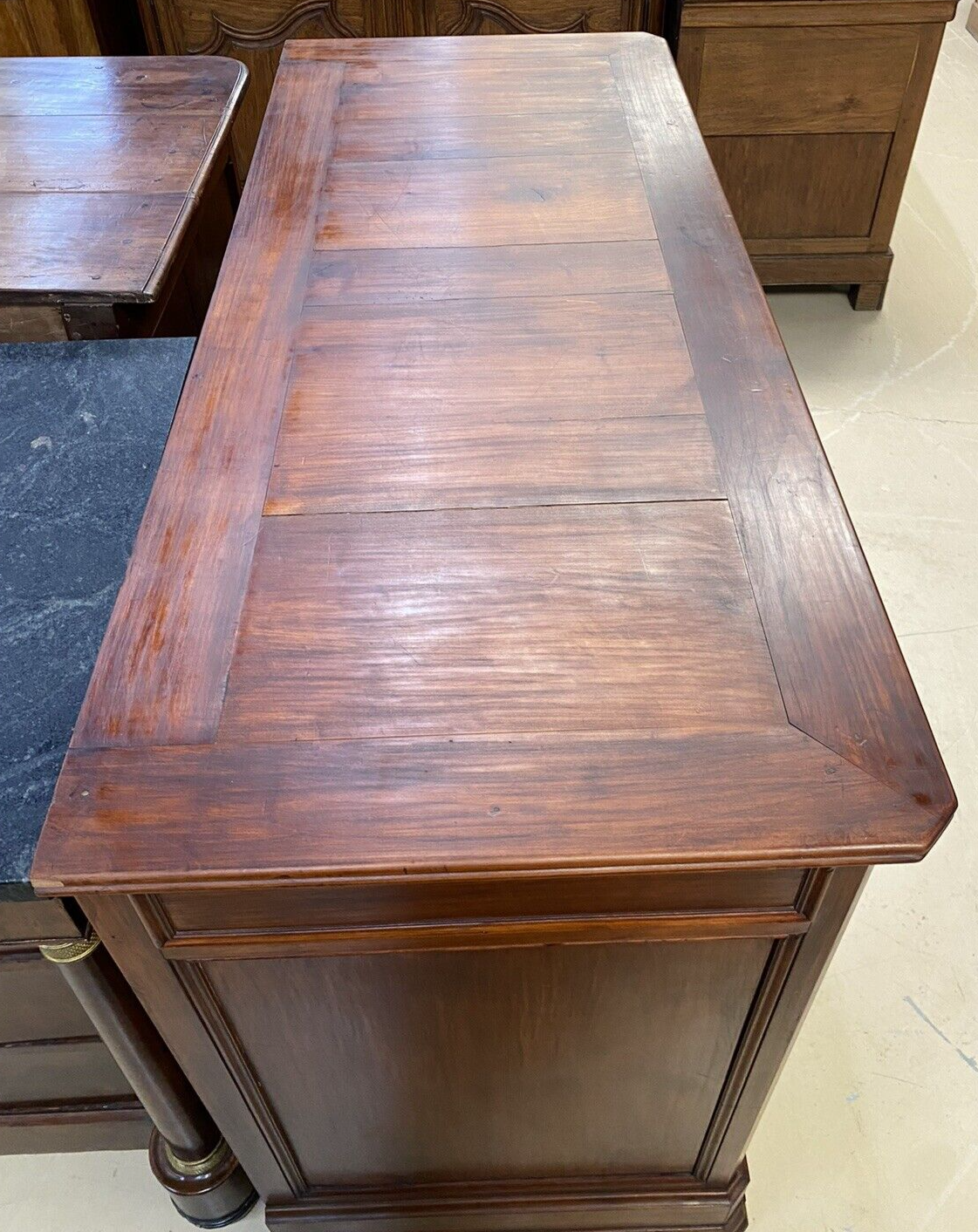 Antique French Louis Philippe Cherry Commode Chest Sideboard