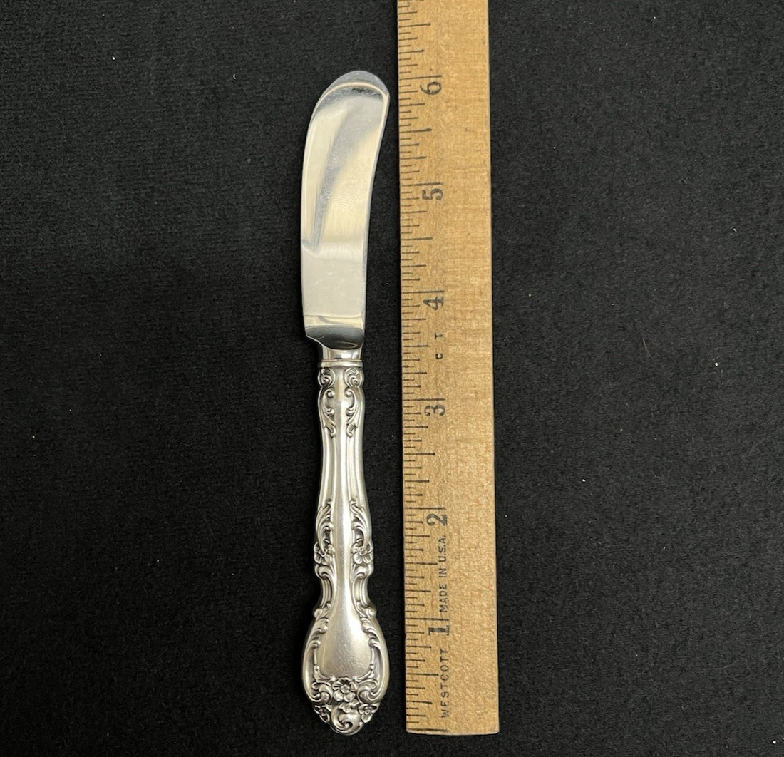 Melrose by Gorham 38.37g Sterling Hollow Handle Paddle Butter Spreader 6 1/8 in