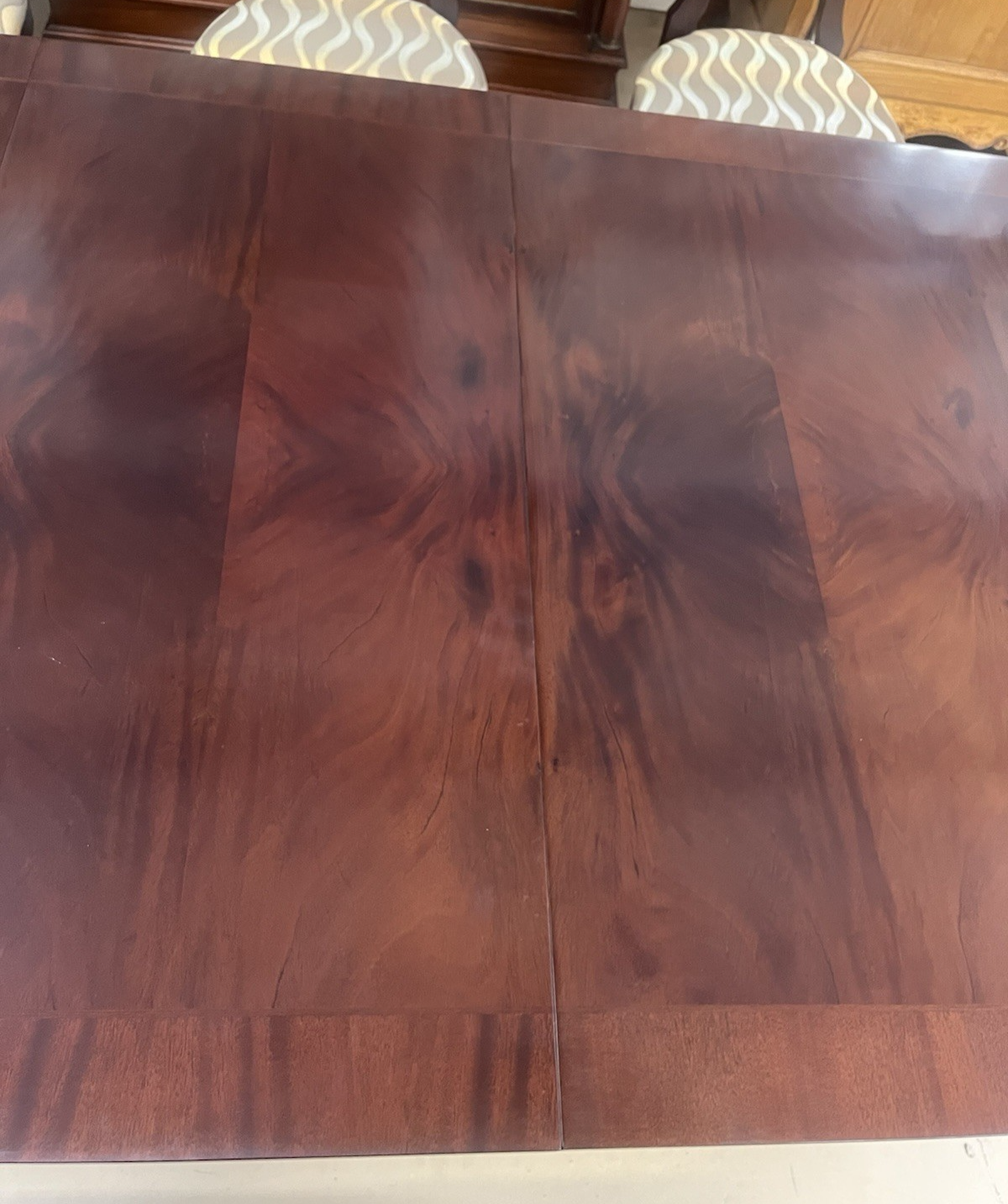 Hurtado "Gala" French Modern Mahogany Dining Table w/ 2 Leaves & 11 Chairs