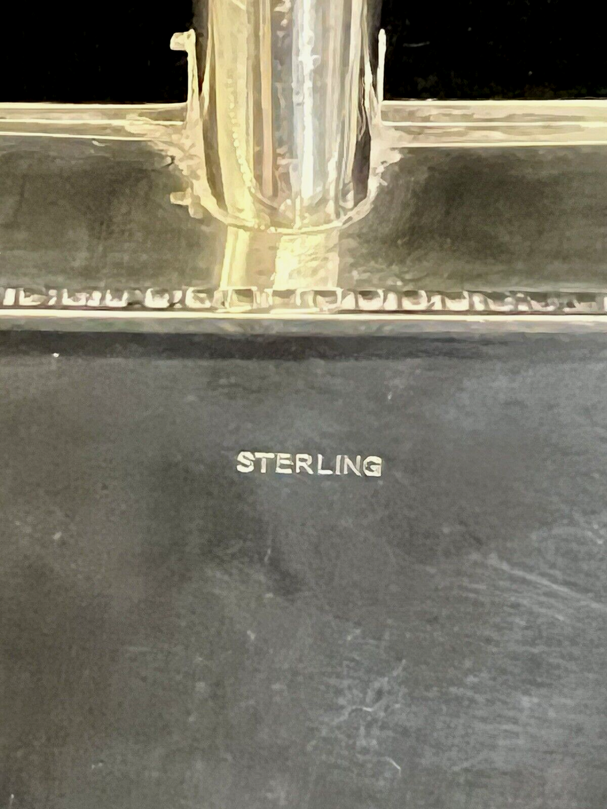 Sterling Silver Antique Bread  crumber Rogers Coat of Arms "Nos Nostraque Deo"