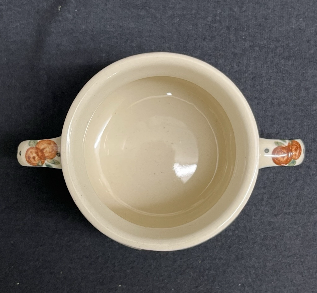 Boleslawiec Polish Pottery Sugar Bowl and Creamer Set w/ Tray, Wild Cherry