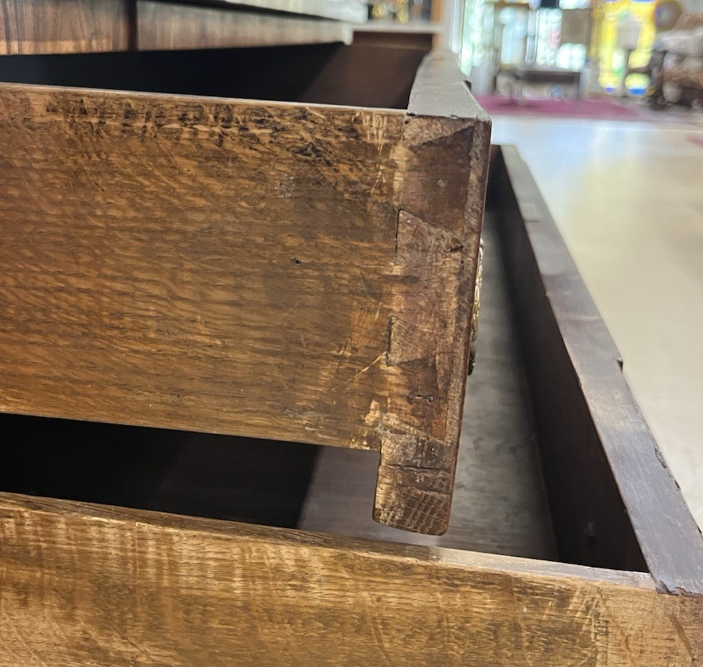 ANTIQUE FRENCH LOUIS XVI MARBLE-TOP INLAID MARQUETRY COMMODE CHEST OF DRAWERS