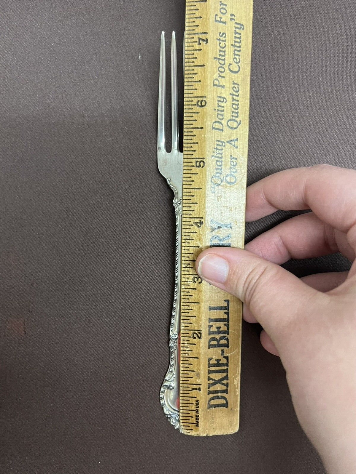 English Gadroon by Gorham 45.7g Sterling Silver Dinner Fork Flatware 7 1/8"