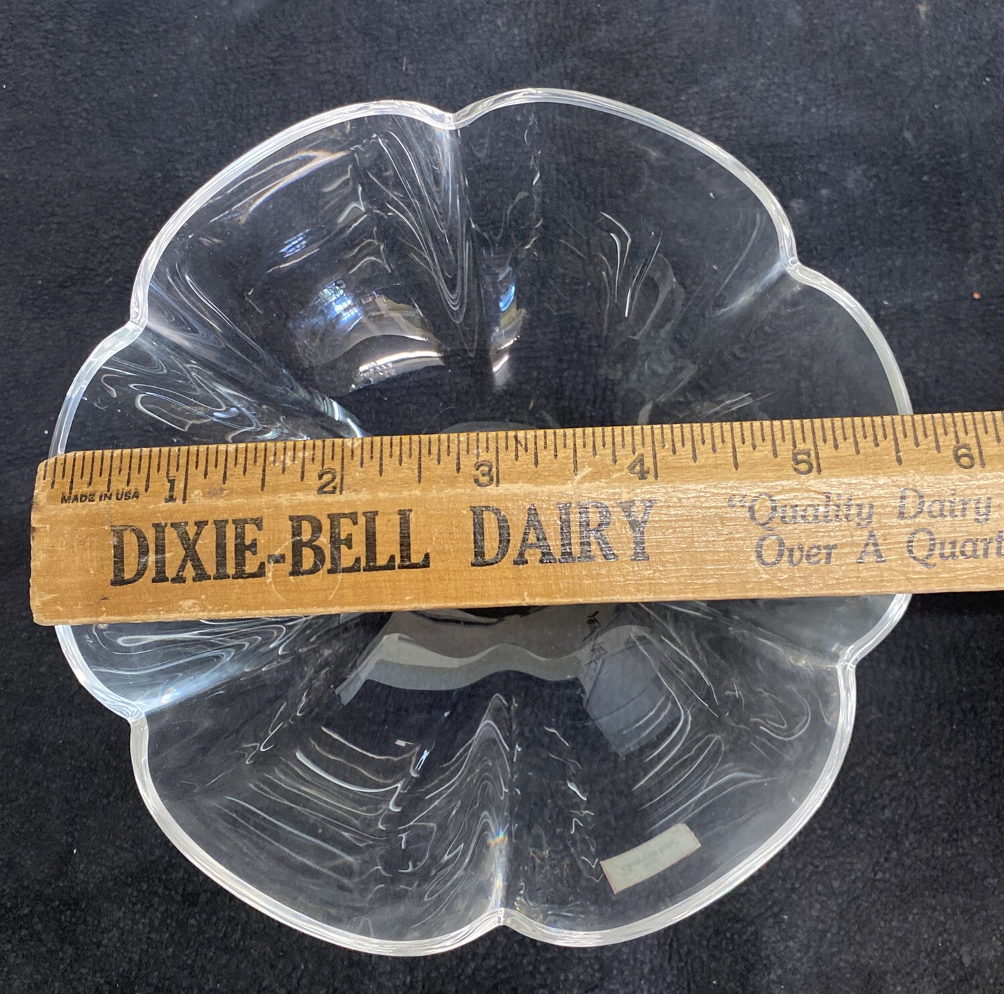 4x Baccarat France Corail Melon Crystal Glass Lobed Cereal Soup Bowls