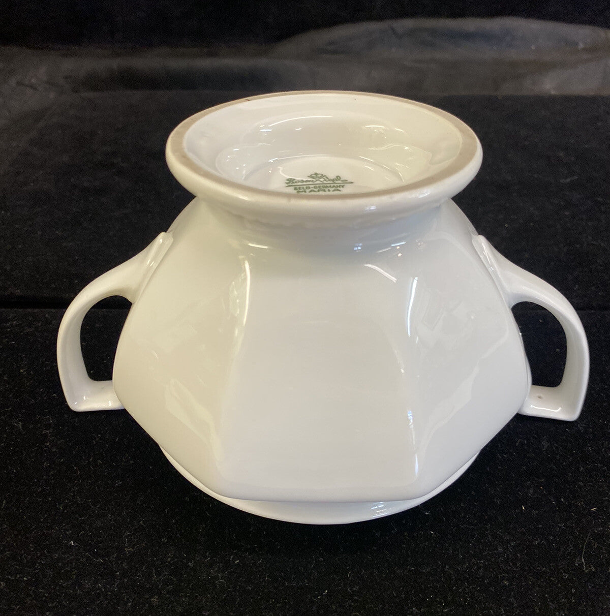 Rosenthal Classic Rose Maria White 6 1/4" Sugar Bowl & Creamer