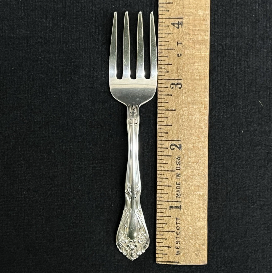 Chateau Rose by Alvin Sterling Silver Baby Fork 4 1/4" 15.64g