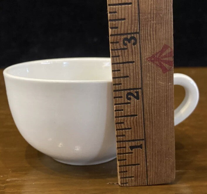 Maryse Boxer White Flower Petal Cup & Saucer Set of 4