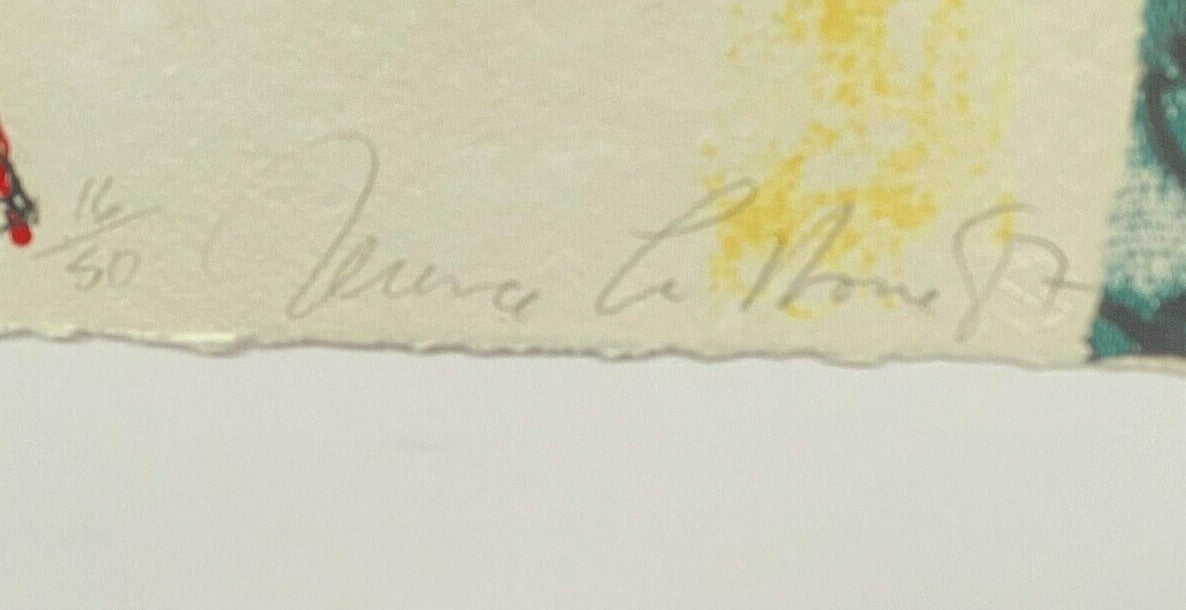 Terrence La Noue “Dreams of Gods" Lithograph 1987 Signed