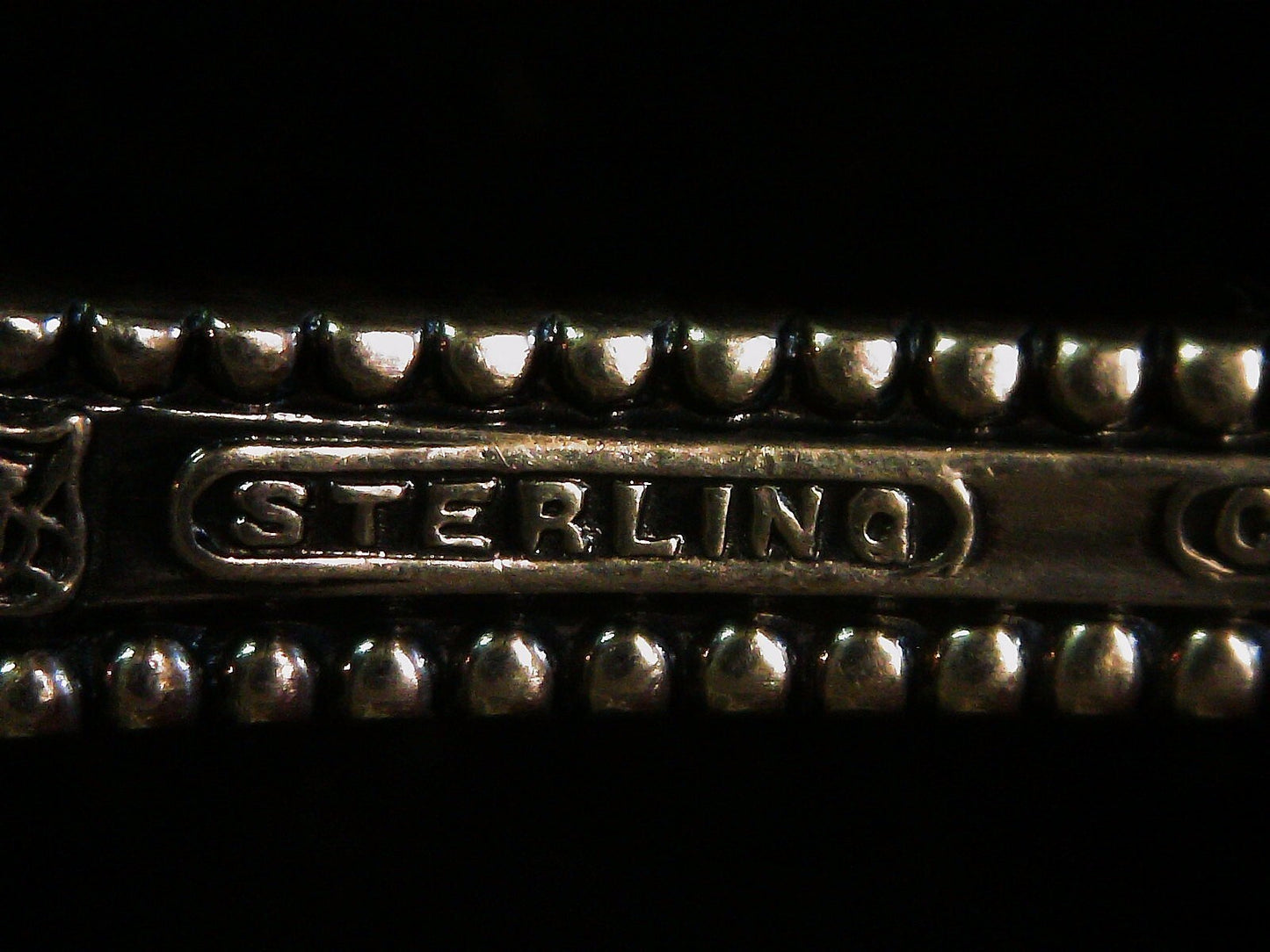 Pair of Towle Canterbury 5 3/4" Teaspoons 36.7g One Monogrammed 1893