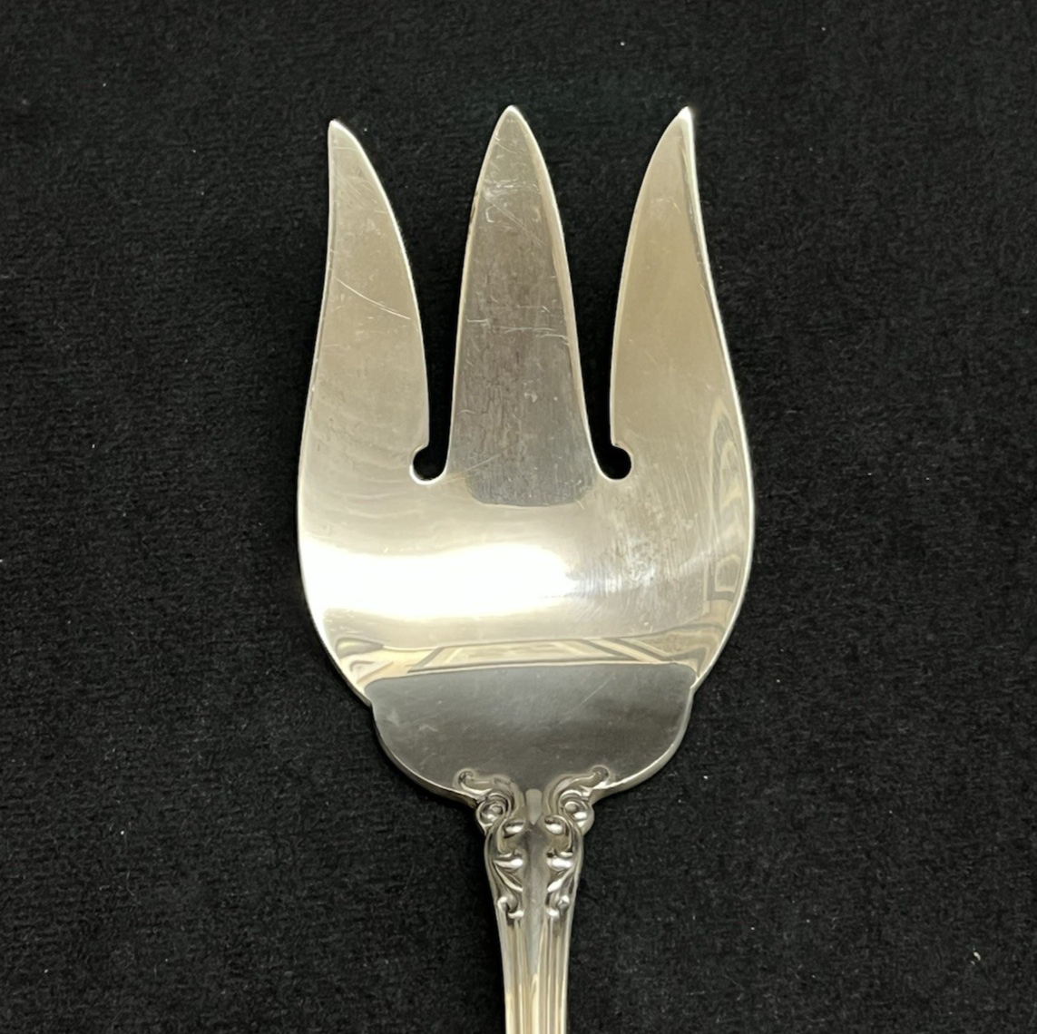 Melrose by Gorham 109.3g Sterling Silver Salad Serving Fork 8 7/8 in