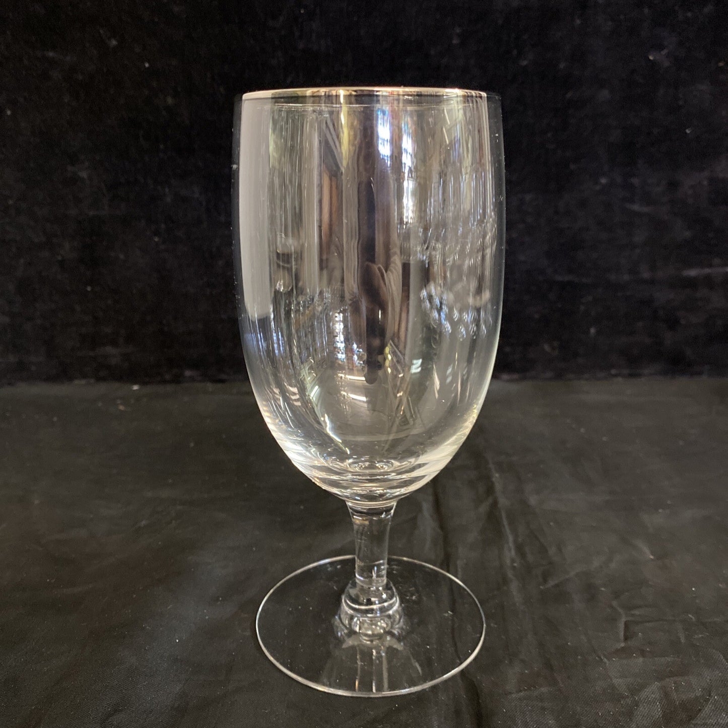 Seneca "Juliet" Platinum Trim 6 1/4" Iced Tea Glasses Set of 8