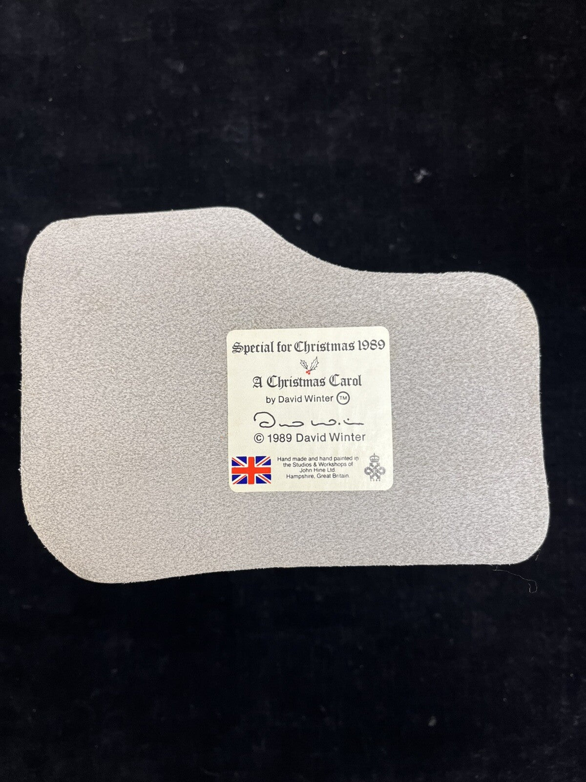 Vintage David Winter Cottage, A Christmas Carol, w/ box, 1989,