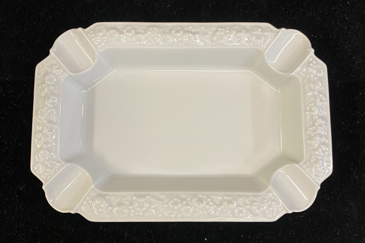 Rosenthal Maria White Classic Rose Set of 3 Stacking Ashtrays