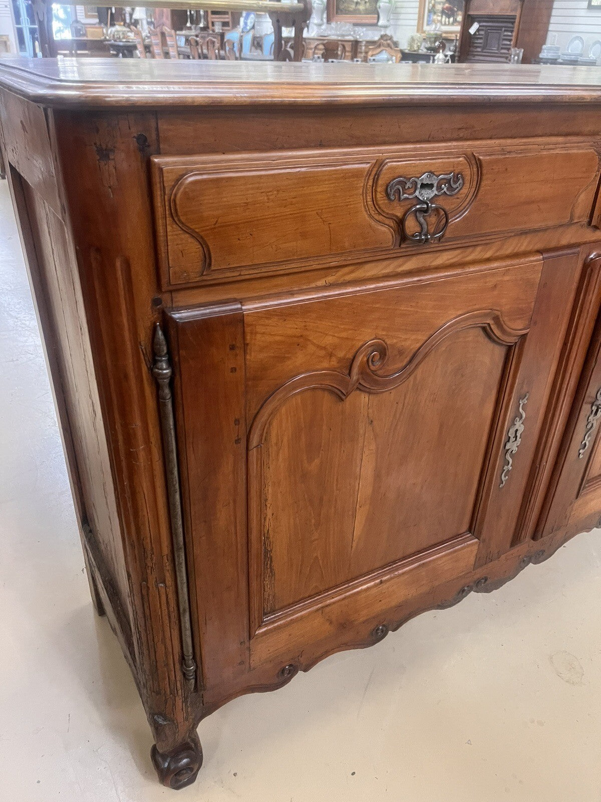 ANTIQUE FRENCH PROVINCIAL FARMHOUSE FRUITWOOD CHEST COMMODE DRESSER