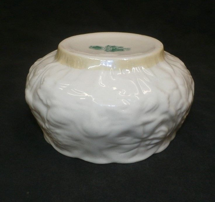 Belleek Open Sugar Bowl - Lotus Pattern - 3rd Green Mark