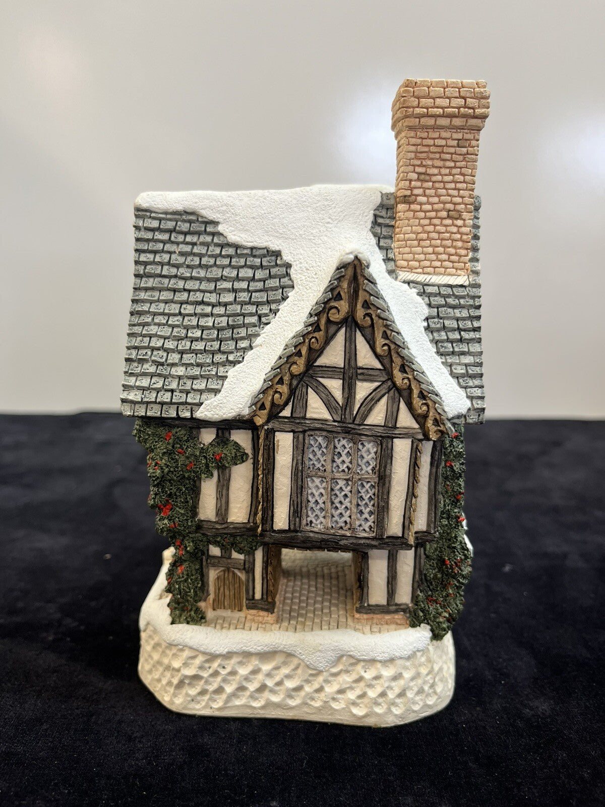 David Winter Cottages Scrooge's School John Hine Studios Christmas 1992 Box COA