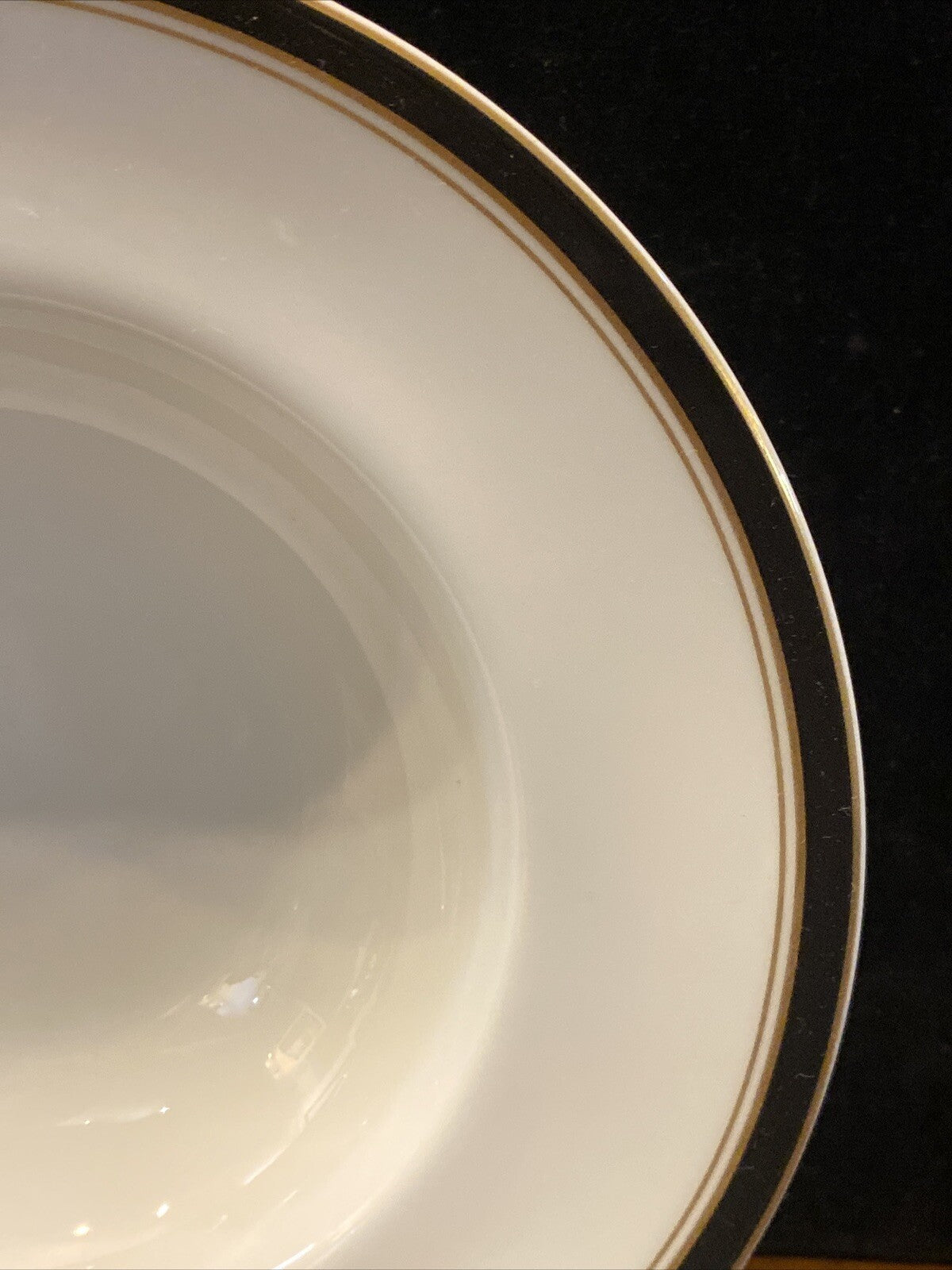 1 Diplomat Black Ceralene Raynaud Limoges 8 1/4" Soup Bowls 12 Avail BH166 B