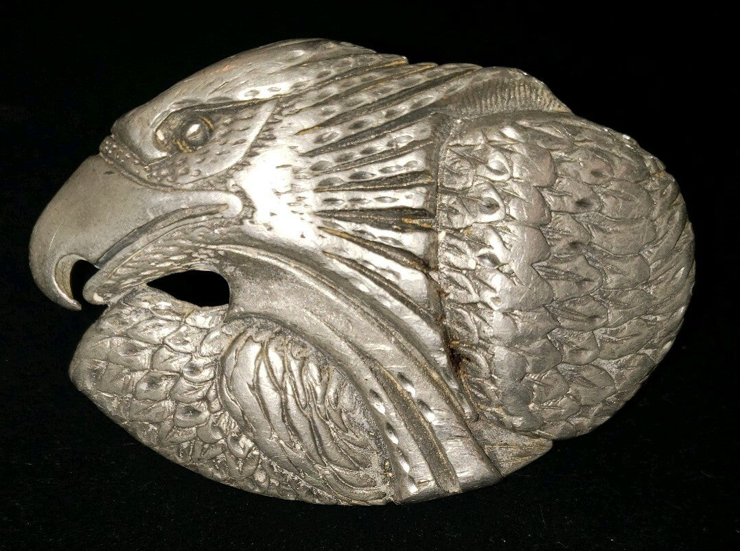 Eagle Belt Buckle EJC 1995 Vintage Pewter Made in USA America Size 3.5" x 2.5"