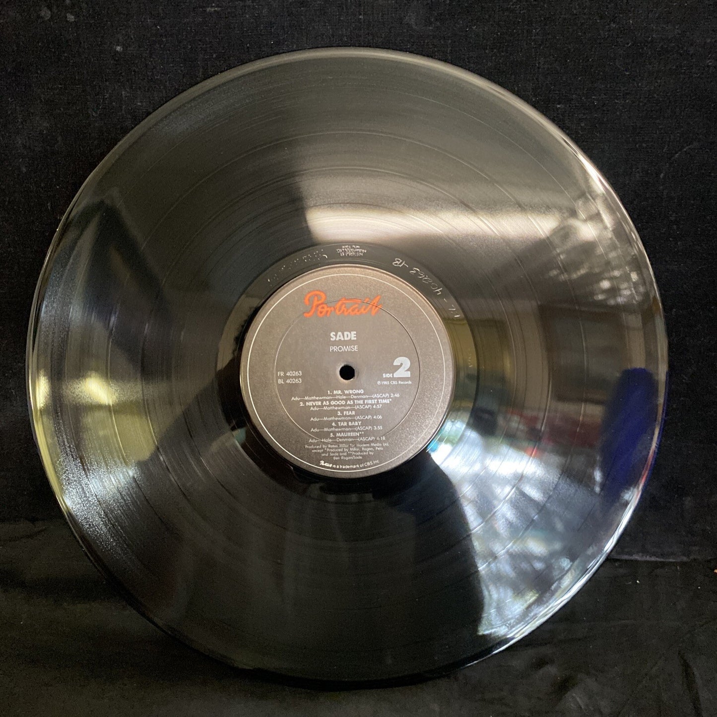 PROMO STAMPED SADE-PROMISE 1985 PORTRAIT FR 40263- VINYL LP