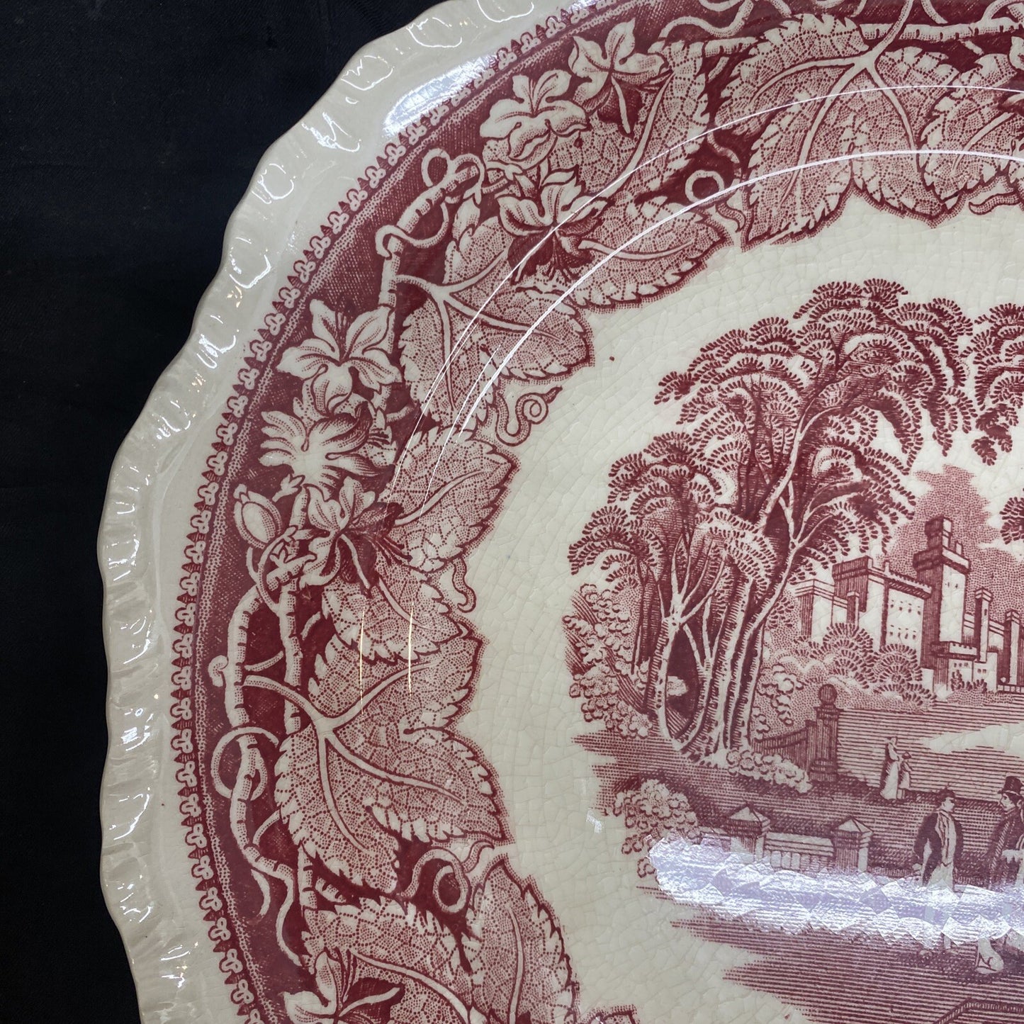 Mason's Vista Pink 10 3/4" Large Dinner Plate