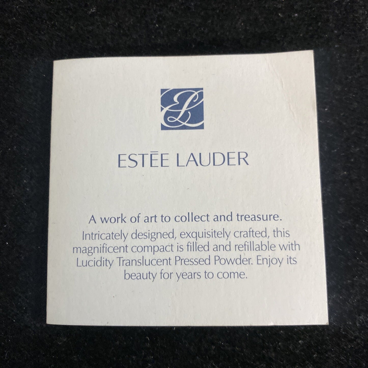 NIB Estee Lauder After Hours Slim Compact Lucidity 06 Transparent translucent