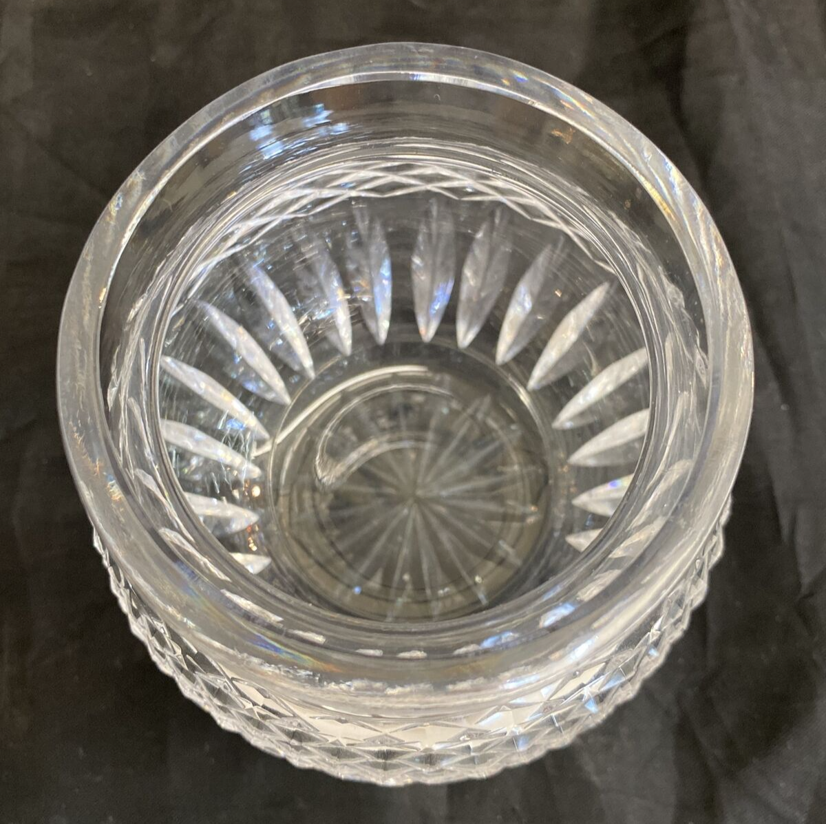 Waterford Cut Crystal Lidded Biscuit Barrel Candy Honey Dish