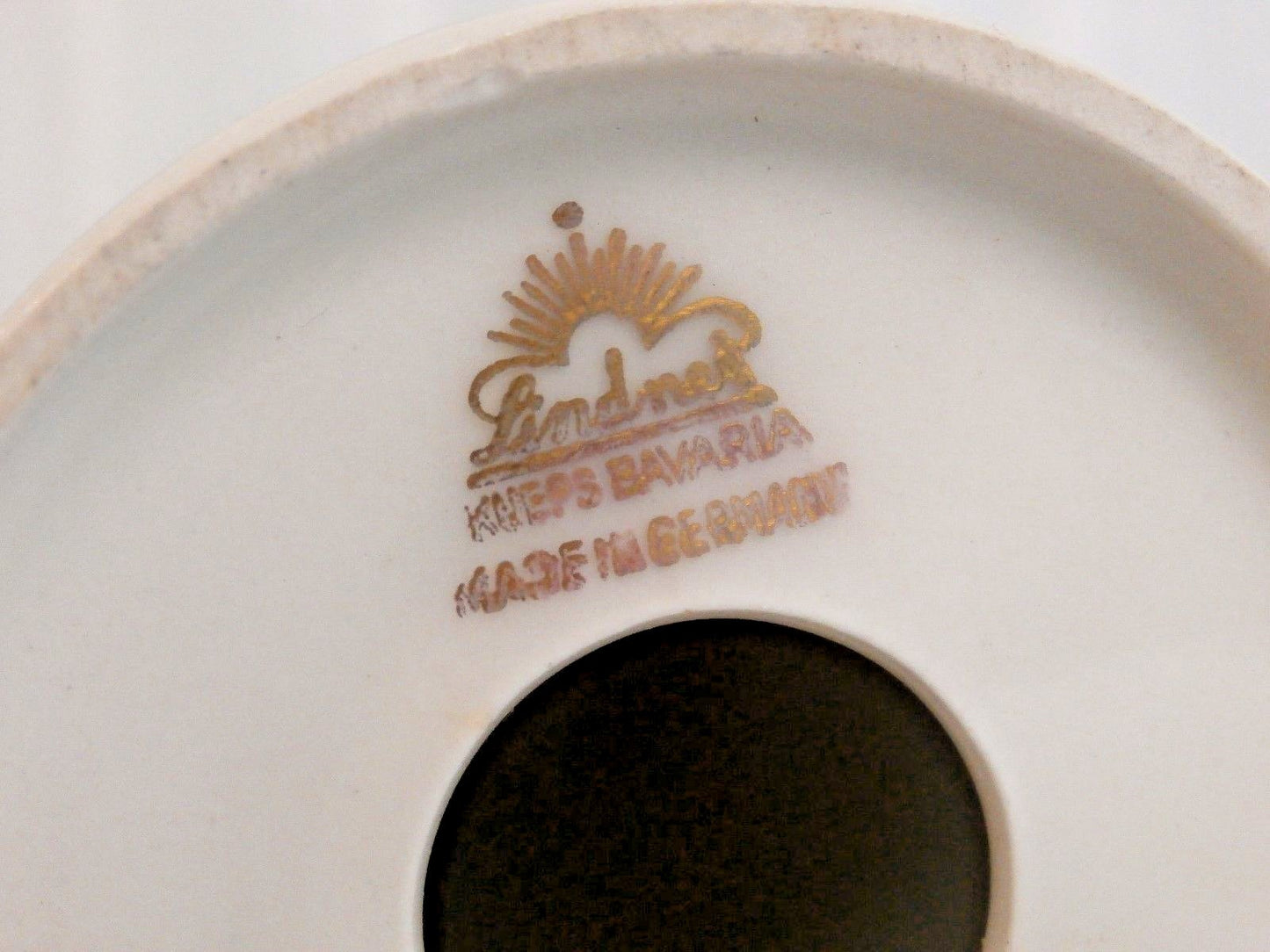 LINDNER KUEPS BAVARIA Chrysantheme Set of 4 Single Candlesticks Ivory & Gold