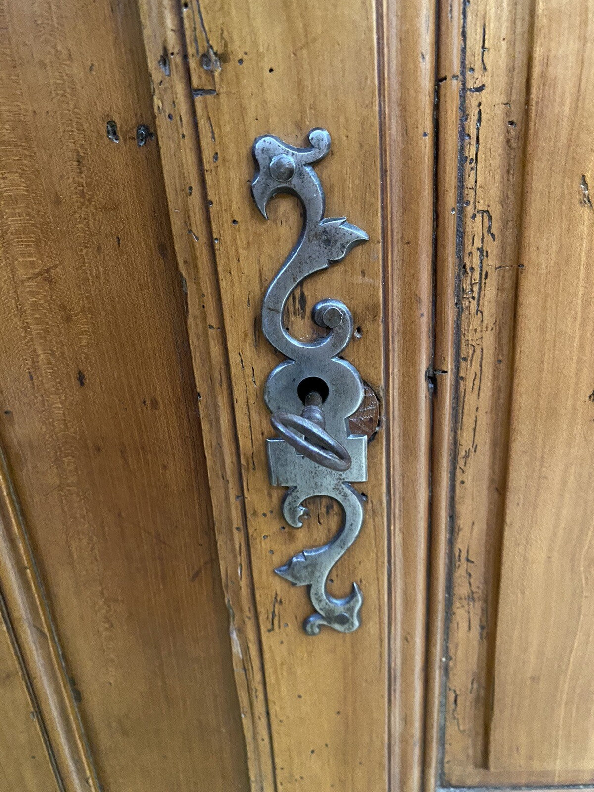 French Provincial Louis XV Cherry Chest Commode Cabinet Buffet Sideboard 1800's