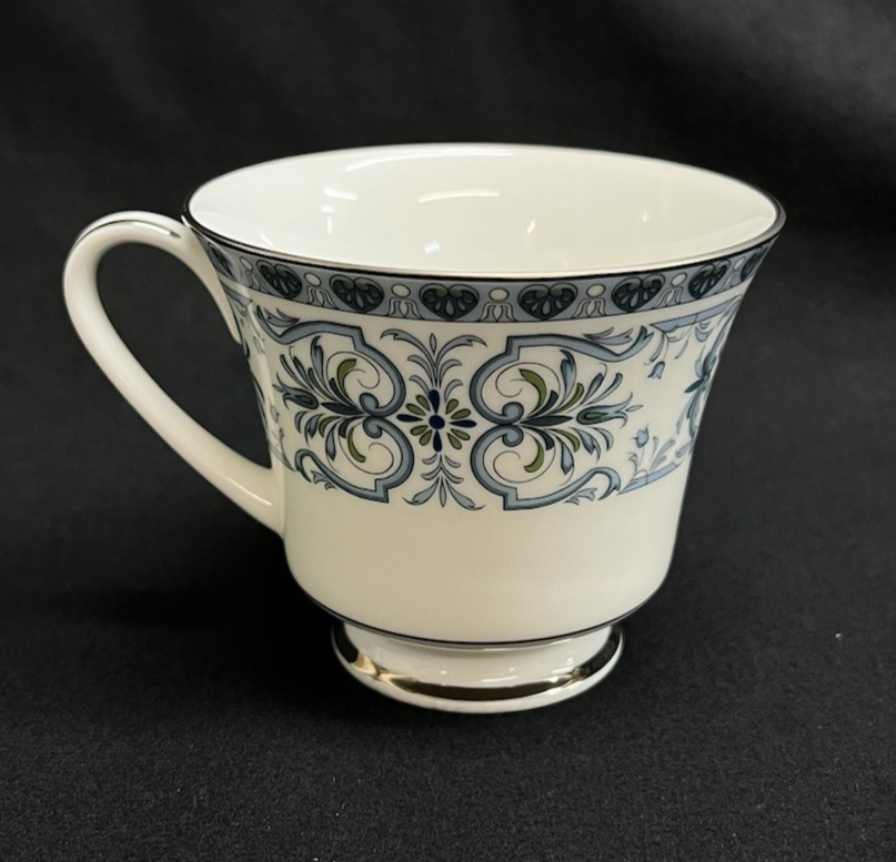 Noritake 2081 Burlington Green & Blue China Footed Cup 3" 20 available