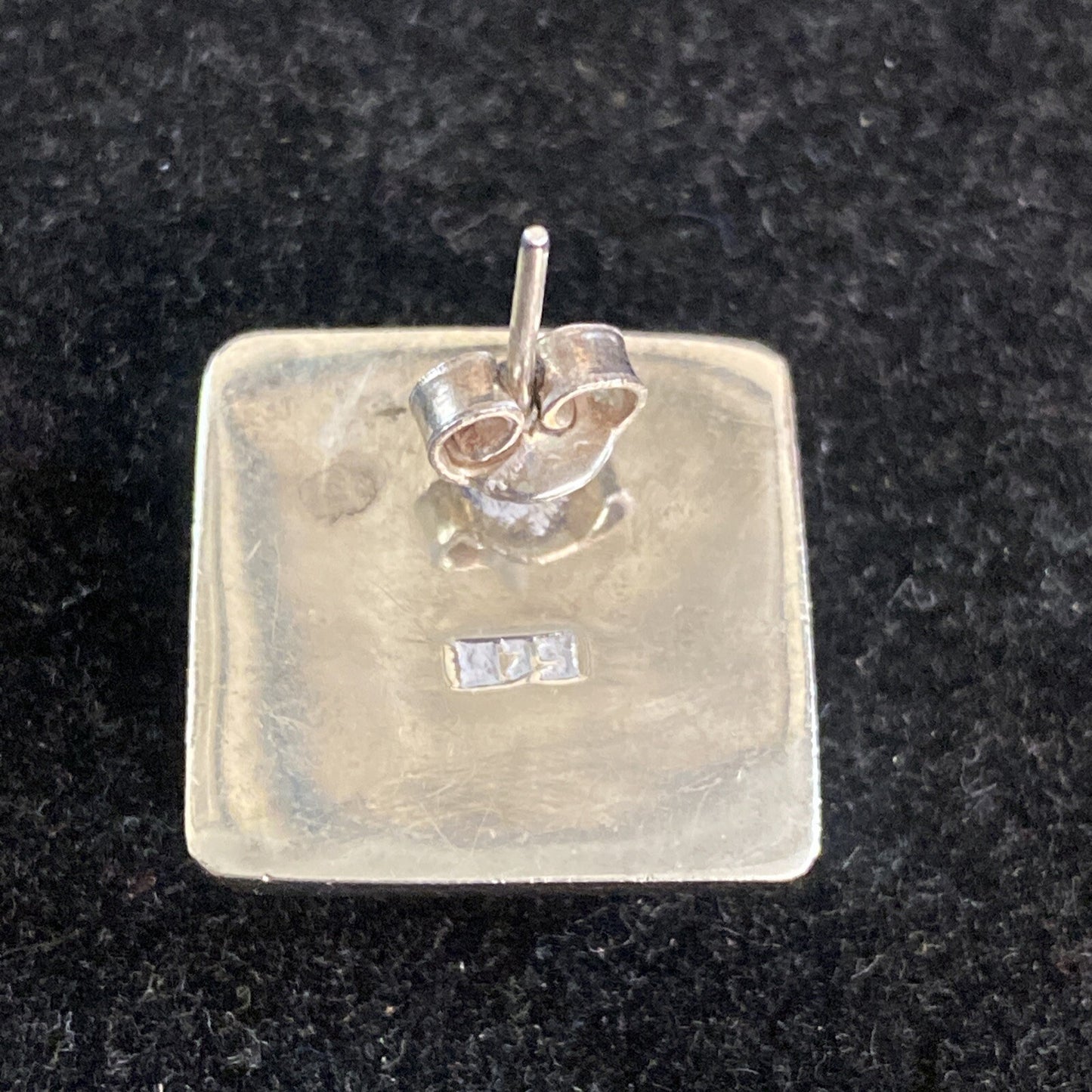 Sterling Silver 925 Square Stud Earrings 15.3g