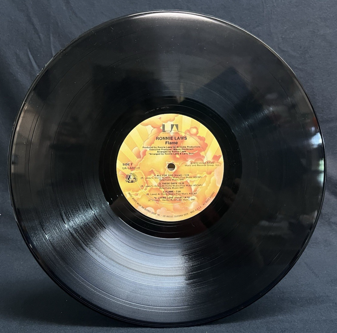 Ronnie Laws Flame Vinyl LP Record Album From 1978 VG+/VG+