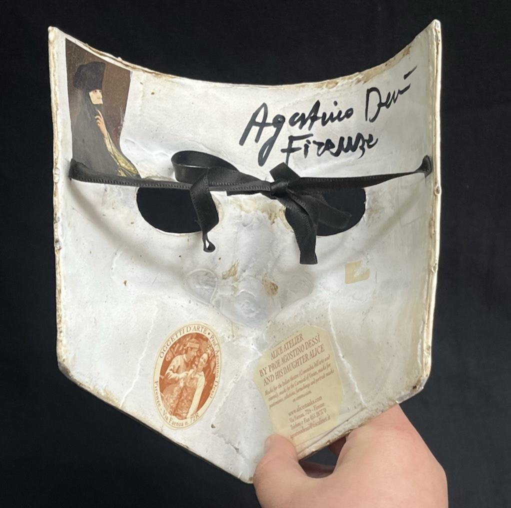 Set of 2 AGOSTINO DESSI & ALICE ATELIER ITALIAN PAPIER MACHE THEATER OPERA MASKS