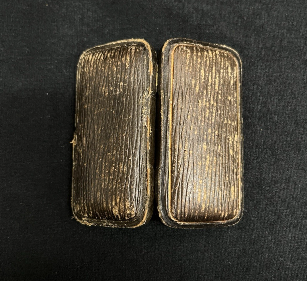 English Birmingham 1827 Briar Wood & 9k Gold Banded Cigarette Holder w/ Case