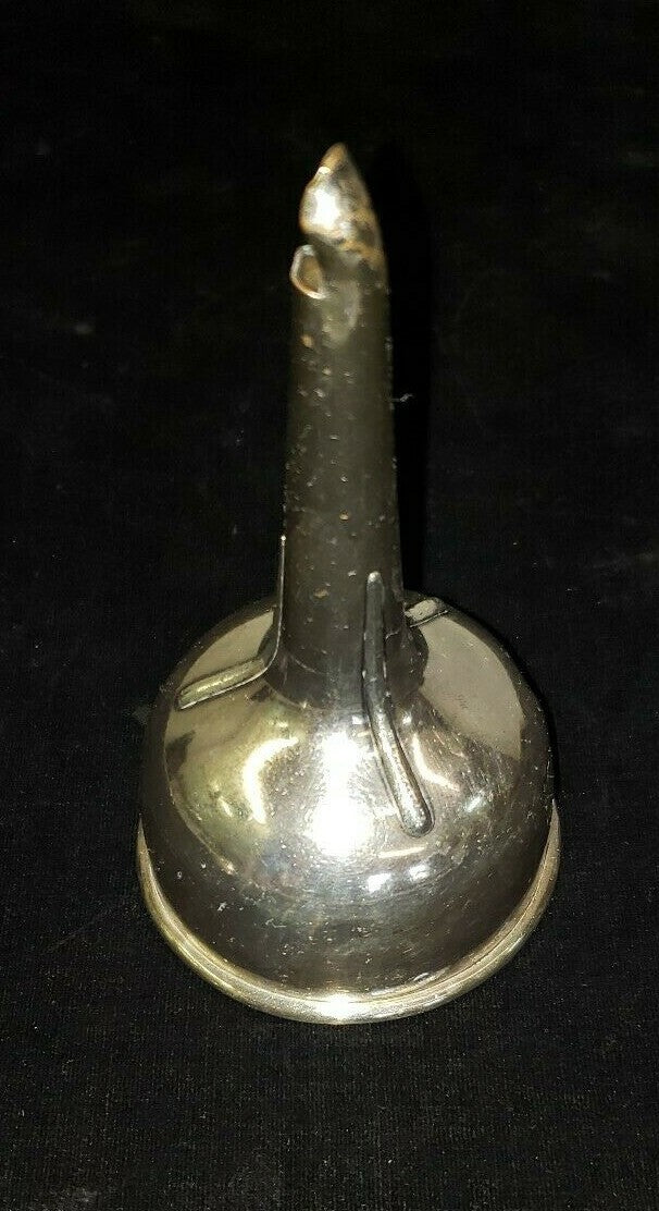 Antique English Georgian Silver Plate 2 pc Wine Funnel